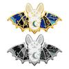 Bat Quirky Cartoon Design Enamel Pin Fun Halloween Badge Fashionable Gift For All Ages