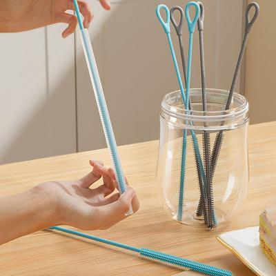 9Mm Silicone Straw Brushes, 25Cm Extra Long Straw Cleaning Brush Reusable Bendable Brush Pipe For Smoothie Straw Washing