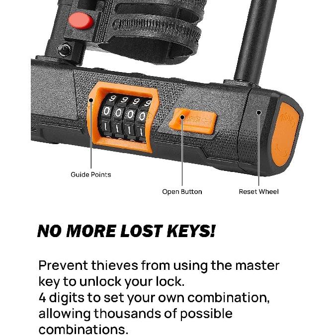 Amazon Master Lock Bike Security Heavy-Duty Bike Lock Cable Feet