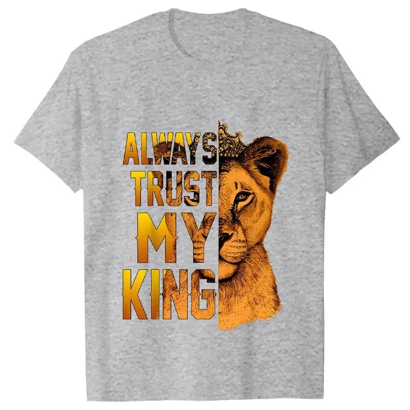 

Футболка для пар «Король Лев и Королева», модная одежда с коротким рукавом для пар, корейская футболка большого размера «Любовь», женские и мужские футболки 4XL