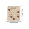 Wooden Bingo Game, Bingo Cards, Family Game, Reusable Holiday Party Activity for Adults, Football Football.