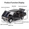 1:24 Lada 2106 Police Car Model Toy Metal Diecast Vintage Cars Sound Light Doors Opened Pull Back Simulation Vehicles Kids Gifts