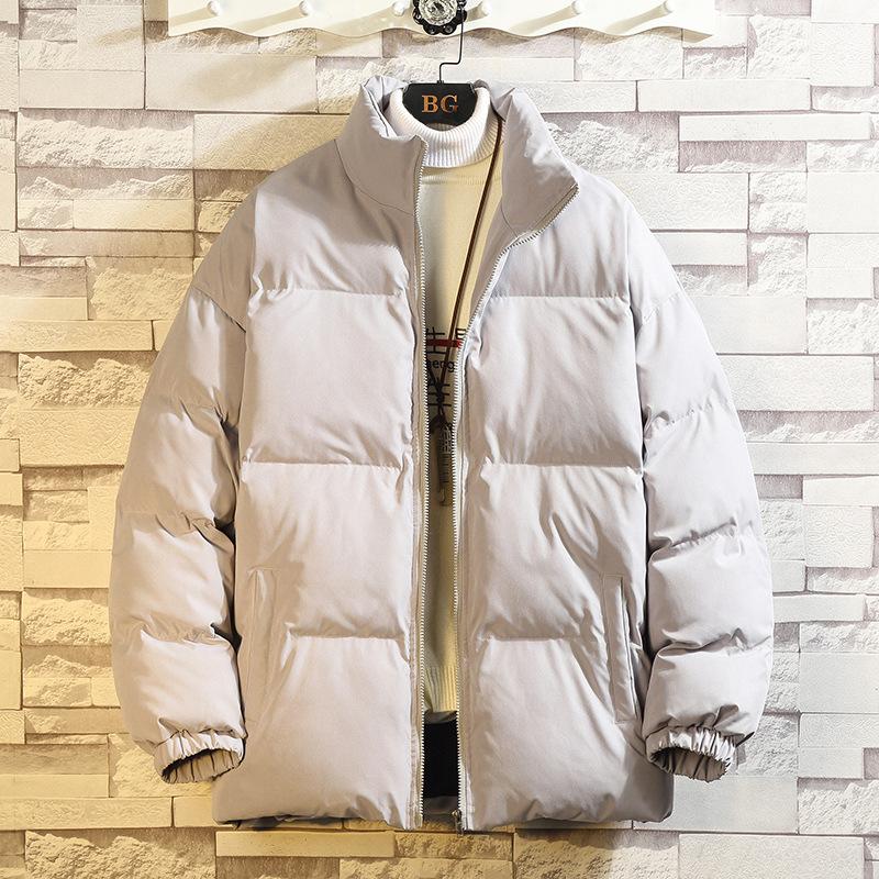 5XL Men's Fashion Down Jacket Thick Loose Outdoor Outerwear Streetwear Winter Clothing Loose Solid Color Windproof Windbreaker Down Coat