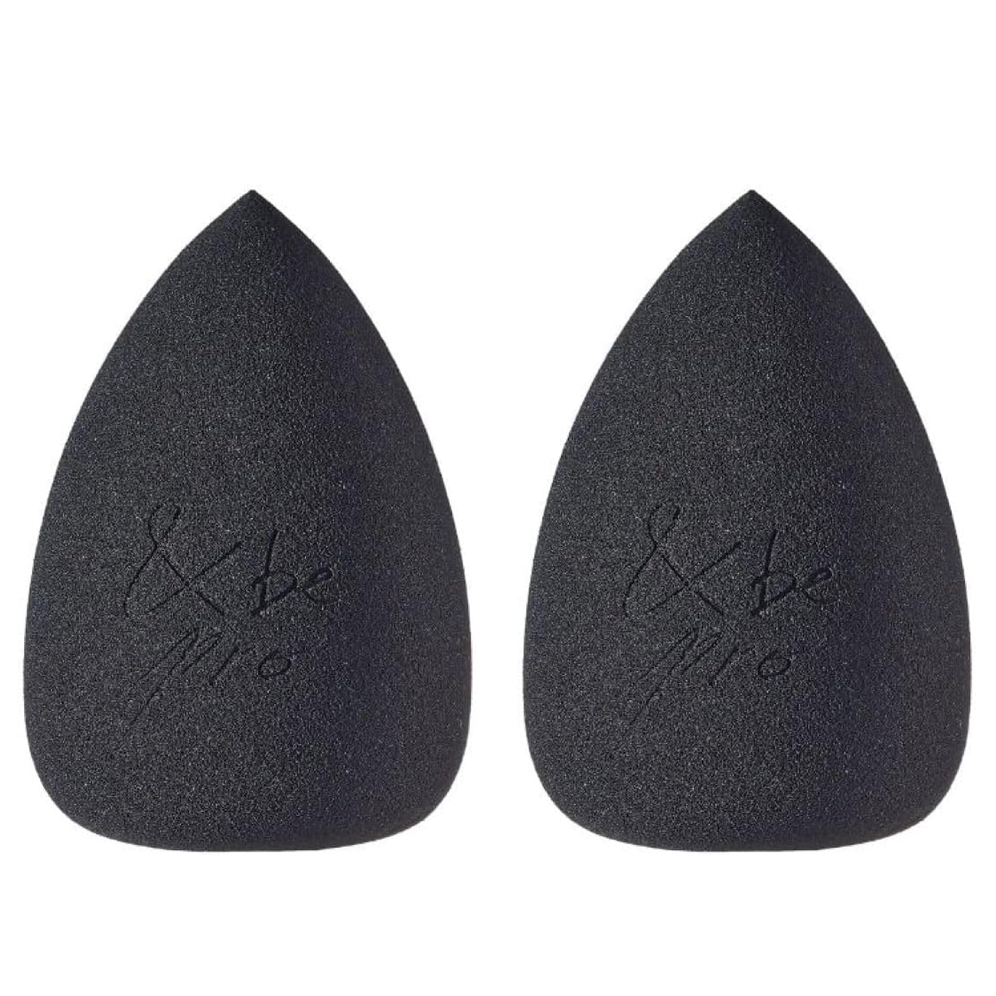 

Black Sponge Pro Set Black Foundation Sponge for Lasting Application [Official] &be 2-Piece (2 Sponges) [Renewed] / Teardrop-Shaped