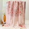 80 X 160cm Printing Pure Bath Towel, 100% Cotton Four Layer Gauze Breathable Towel ,Soft Absorbent Large Bath Towel for Home, 1pc