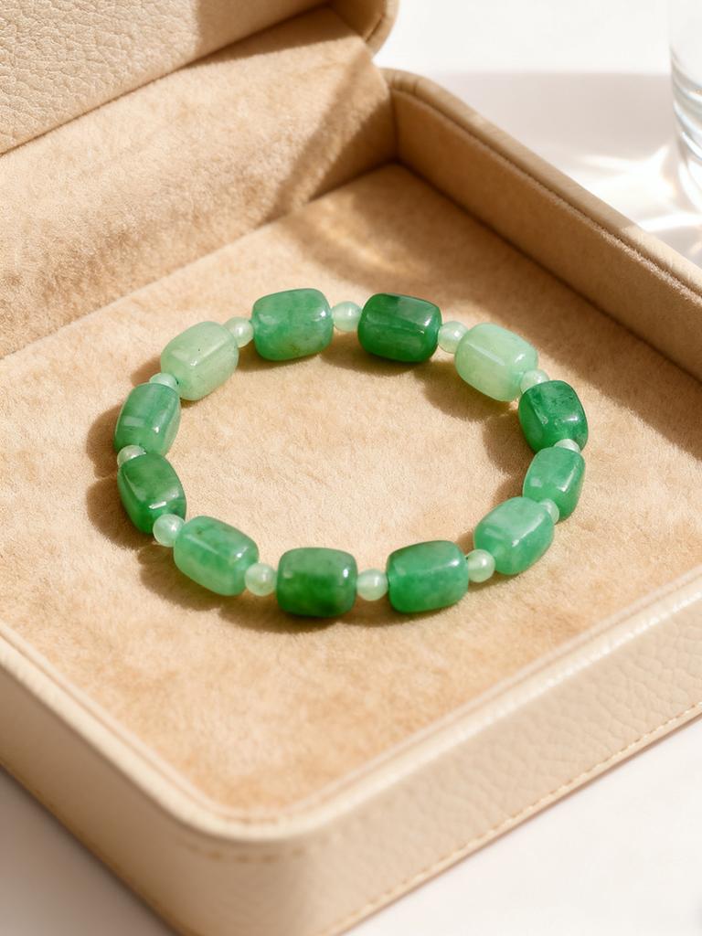 Amethyst Bracelet Natural Stone Healing Crystal Energy Reiki Charm 4mm Beads & Rectangle Beads for Spiritual Balance Jewelry New