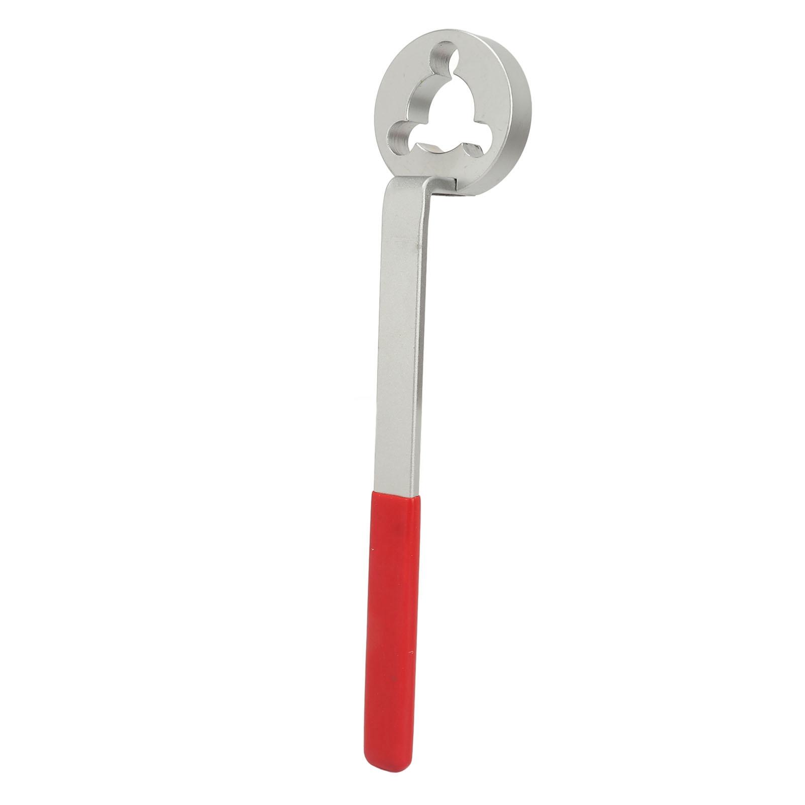 

Water Pump Pulley Locking Wrench Efficient 298mm Long Plastic Coated Handle Belt Pulley Spanner