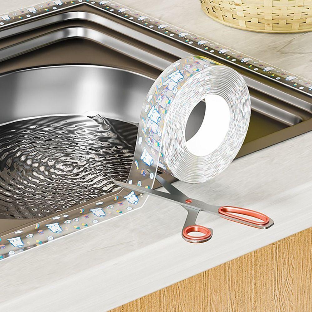 Mildew-proof Caulk Tape Countertop Toilet Kitchen Sealant Strip Self Adhesive Bathroom Tub Shower Tile Sealer Household