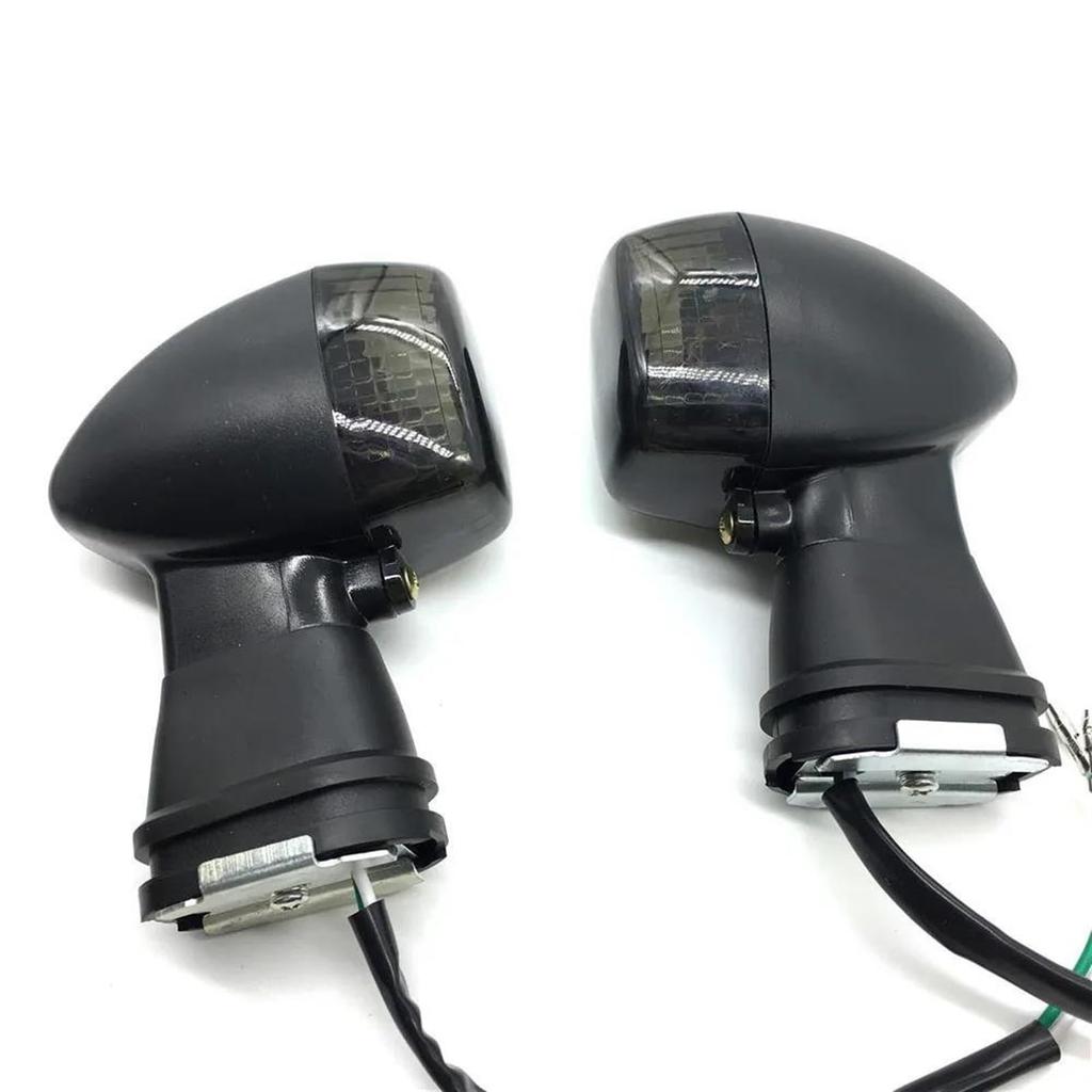 Fit ZR-7S Compatible ZRX1200S Fit ZXR250R Motorcycle Turn Signal Light Indicator Front Flashing Lamp Indicator Turn Signal (Smoke)