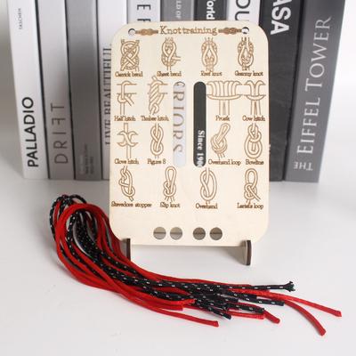 Lernen Knoten Übungsbrett Multifunktional Langlebig Tragbar Paracord Knotenbinde-Übungskit Für Outdoor-Survival Marine-Fähigkeiten