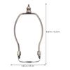 1pc Horn Lamp Bracket 10Mm Bottom Hole Diameter 6 Inch Bronze Iron Lampshade Frame For Lamp Shade Harp Fitting Lighting