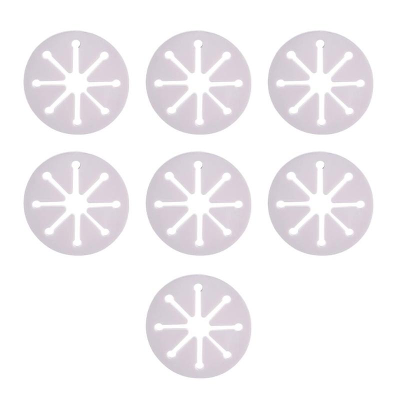 

Набор из 7 ПВХ держателей для носков, сортировочные клипсы, экономящие время застежки для носков, инструмент для парного соединения, прищепки для одежды, органайзеры для детских носков 1