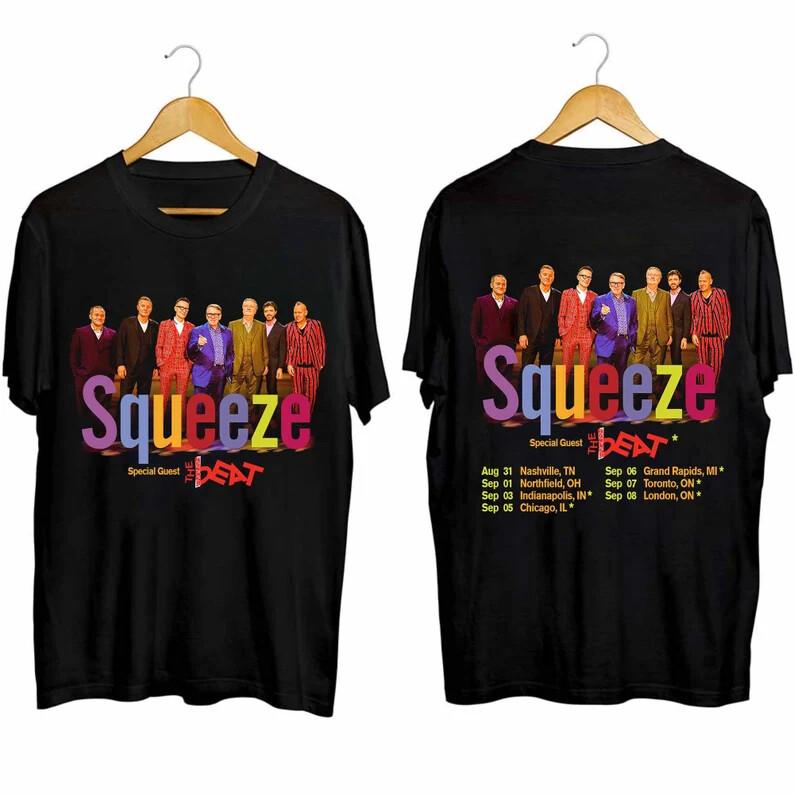 

Squeeze 2024 Tour t-Shirt Squeeze Band Fan Shirt Unisex T-Shirt XXL