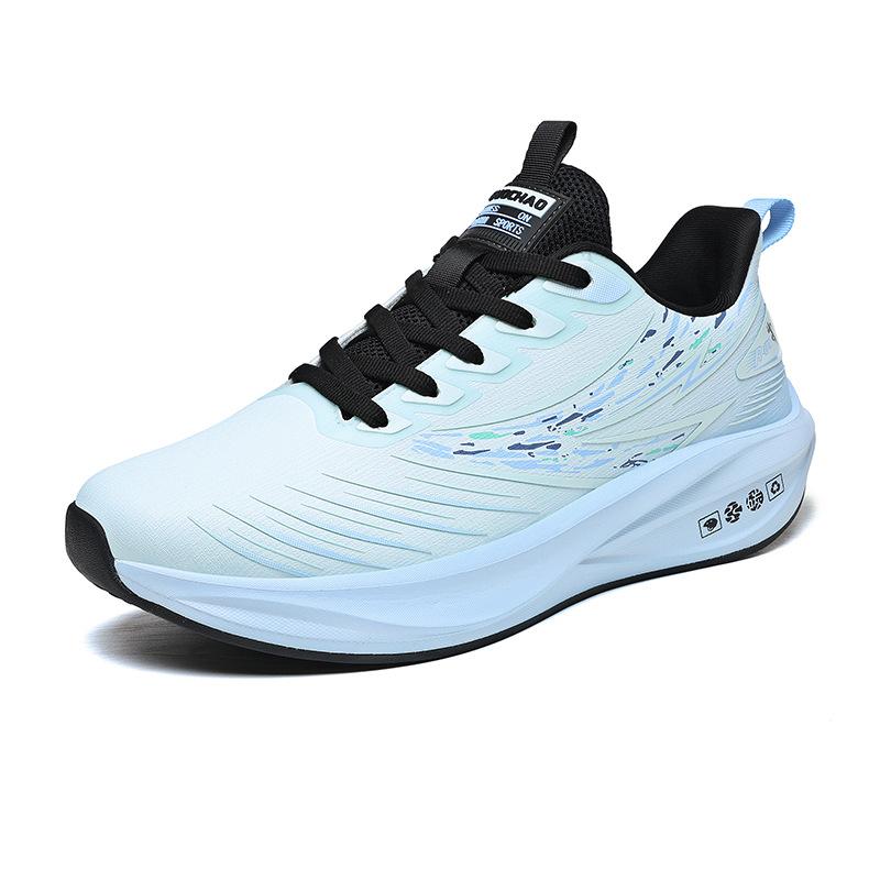 

Men s shoes autumn and winter new breathable running shoes leather carbon board sports and leisure shoes soft sole cushioning wear-resistant running 39