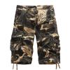Herren Tarnung Cargoshorts Mehrere Taschen Taktisch Locker Kordelzug Saum Lässig Outdoor Wandern Sommer Militärstil Kurze Hosen