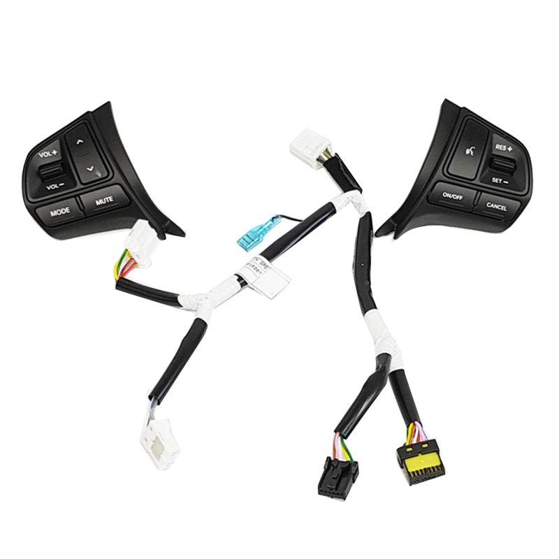 Portable 1Pair Steering Wheel Auto Cruise Control Remote Switch With Harness For Kia RIO Rio5 2012-2016 96700-1W000CA 967001W001