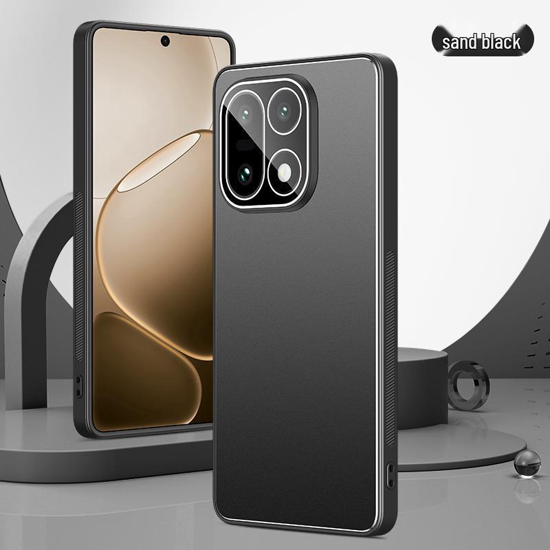 Compatible with OnePlus 15, Full Coverage Frosted Metal Protective Case with Lens Protection, Lightweight Business Hard Shell.