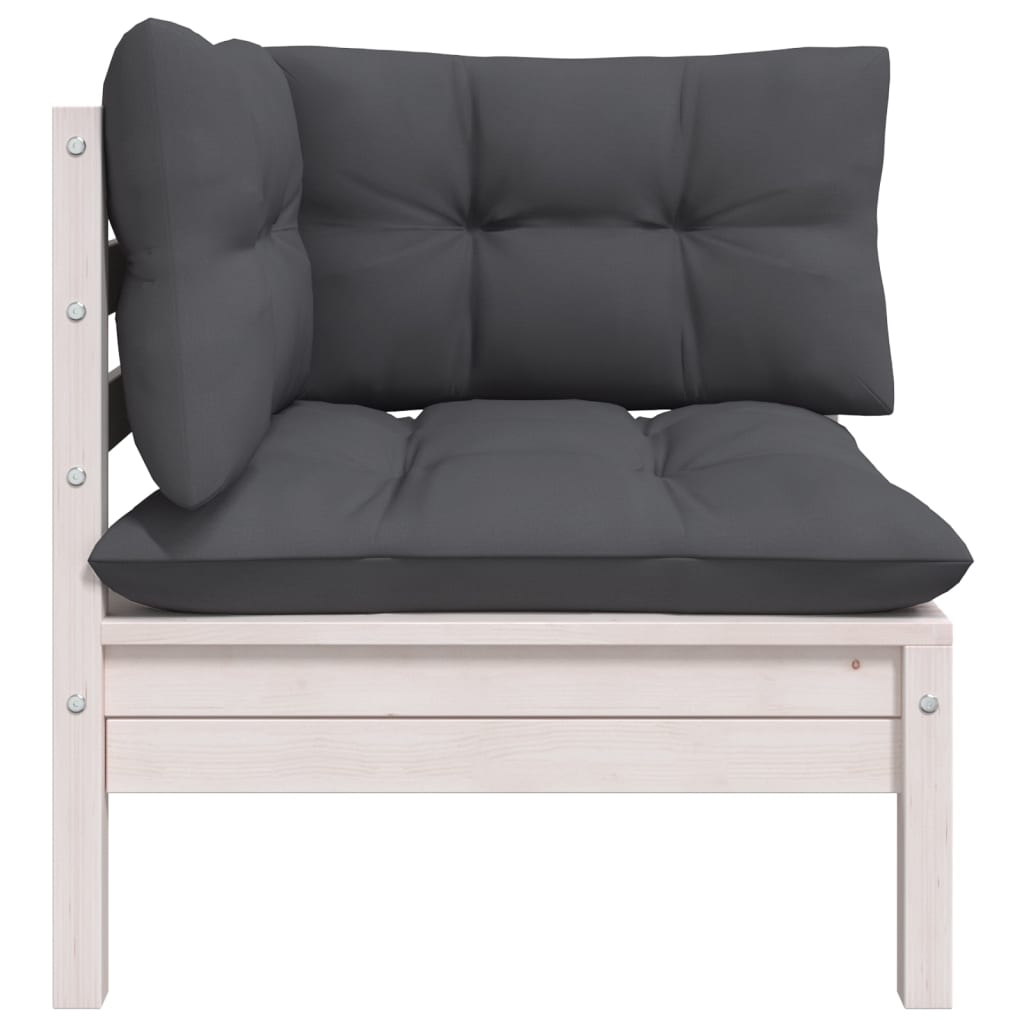 8 Piece Garden Lounge Set with Cushions Solid Pine Wood