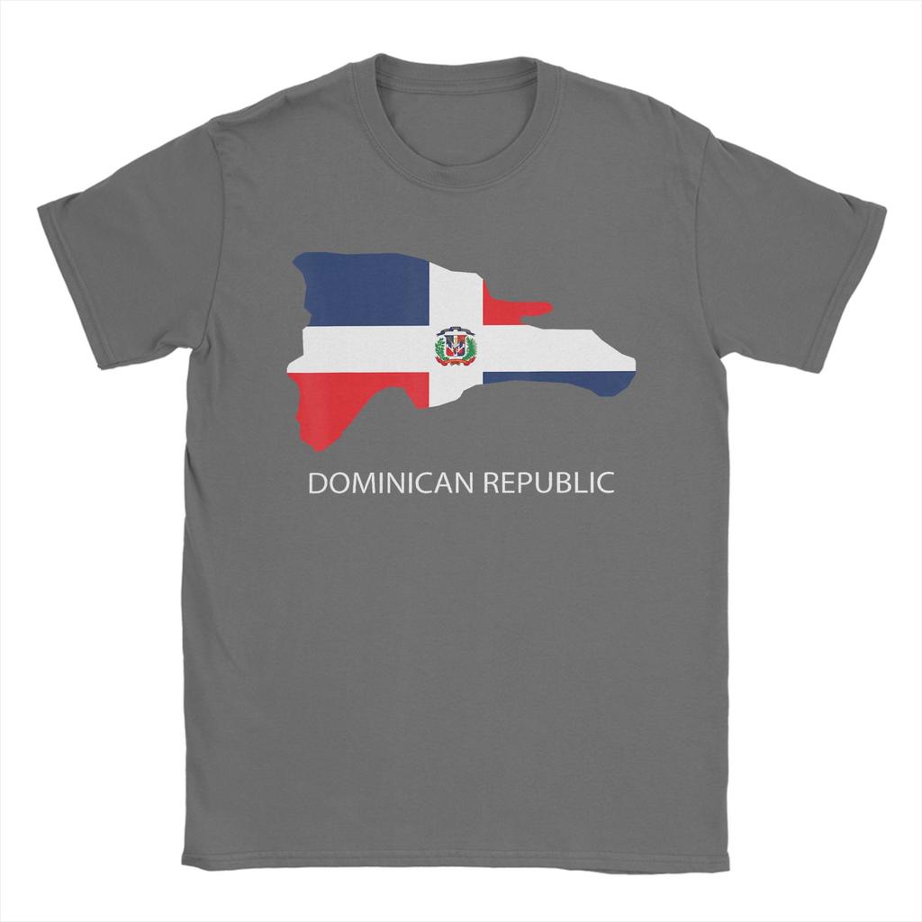 Unisex TShirt DR Dominican Republic Flag Vintage Pure Cotton Tee Shirt Short Sleeve T Shirt Crewneck Clothes Birthday Present