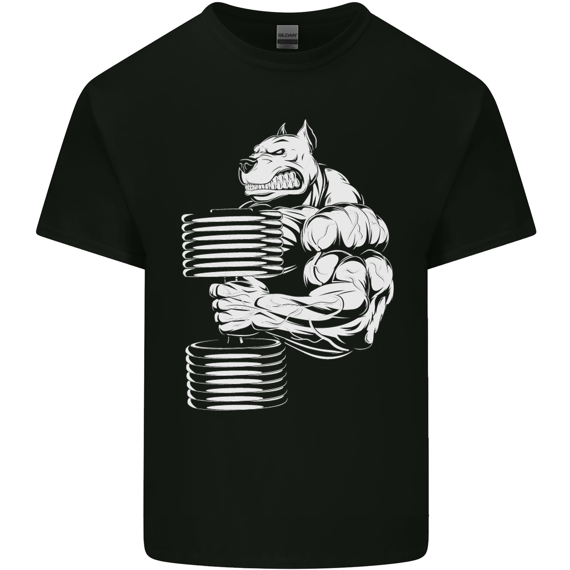 Bulldog Gym Training Top Bodybuilding Unisexs Light Cotton TShirt S