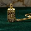 Mindfulness Gift Mini Tarot Cards Pendant Necklace Colorful Antiqued Brass