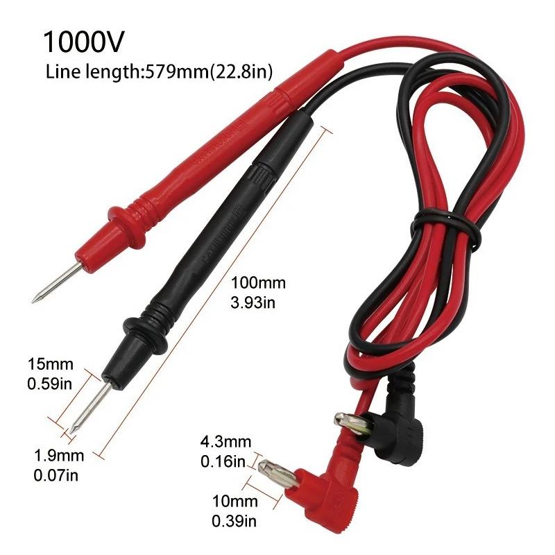Beliebte 1000V 10A Multimeter-Messspitze / Messleitung für digitales Multimeter Drahtstiftkabel Multimeter-Tester