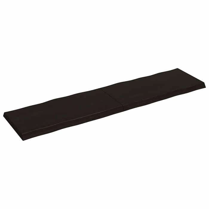 VidaXL Dessus de table bois chêne massif traité bordure assortie 364049
