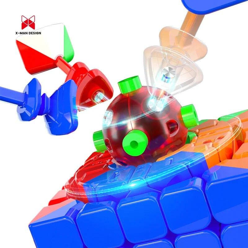 Hong 5x5 Küp XMD Sihirli Küp 5 Katmanlı Hız Küpü Profesyonel Bulmaca Oyuncakları Çocuklar İçin Çocuk Hediye Oyuncak UV Cubo Magico