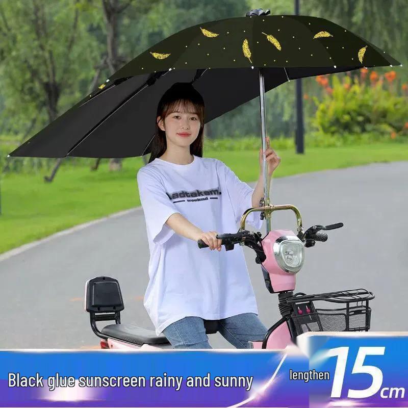 Detachable Pedal Umbrella: Electric Car & Motorcycle Sunshade Canopy