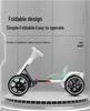 Foldable Electric Go-Kart Ride-On Car for Kids 2-8 Years - No Installation Required
