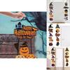 Halloween Door Hanging Decoration With Paper Pumpkin And Bat For Festive Party Display
