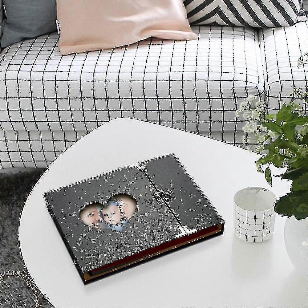 Photo Album To Design Yourself Scrapbook Album Black Pages Photo Book To Stick In Photo Albums Wedding, Christmas Valentine's Day Birthday Anniversary