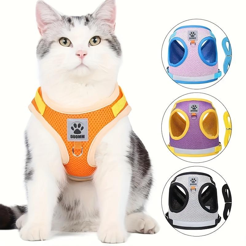Adjustable Reflective  Cat/Puppy Vests Anti-Escape Pet Leash Straps for Cats And Puppies Suitable for Going out