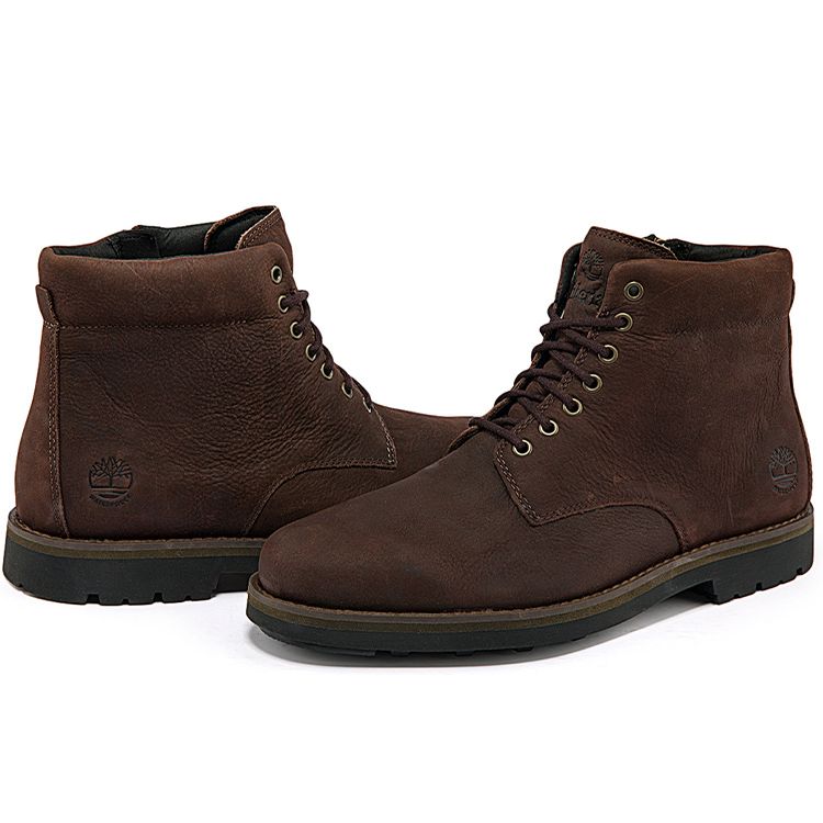 Timberland Business Casual Eco-Friendly Comfortable Ankle Martin Boots Men Boots Dark-Brown A27YMW