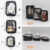 Mesh Makeup Bag, 3 Pcs Makeup Bag Set, Lightweight Mesh Cosmetic Bag with Zipper (S, M, L)