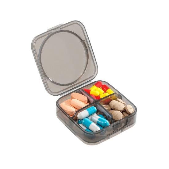 

Yousheng Pill Box Weekly Organizer with Independent Sealing Buckles Design Pill Container Large Capacity Transparent Case for Travel And чёрный