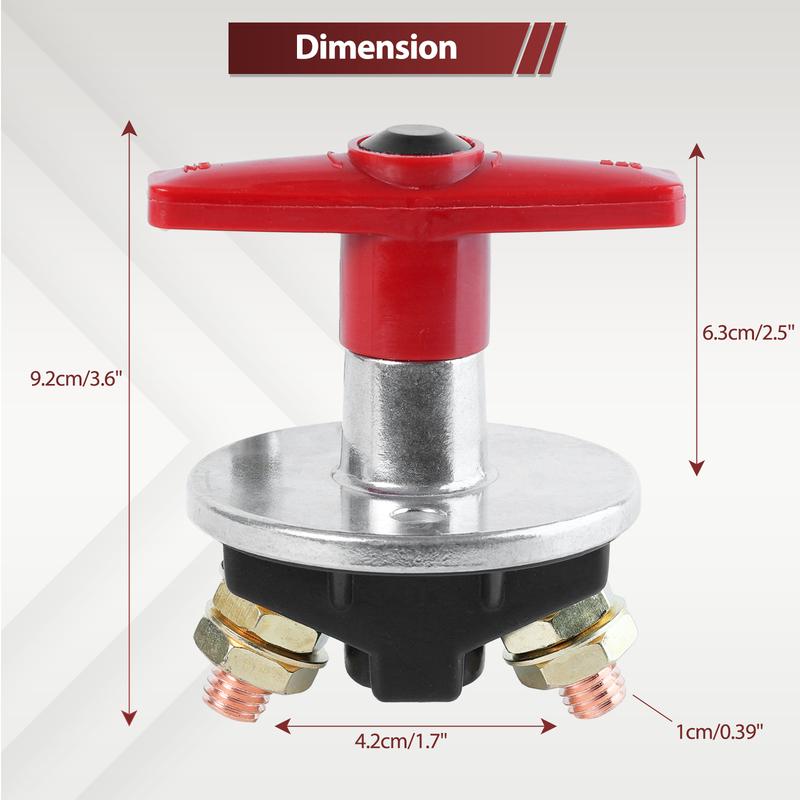 1500A Battery Master Switch Disconnect Isolator 12V 24V Heavy Duty For Car RV Marine Truck Automotive Electrical System Cut Off