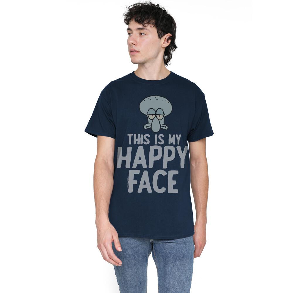 Spongebob Happy Face T-Shirt S-2XL Navy XL