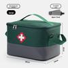 Portable Large-Capacity First Aid Kit and Medicine Storage Bag with Crossbody Strap for Emergencies
