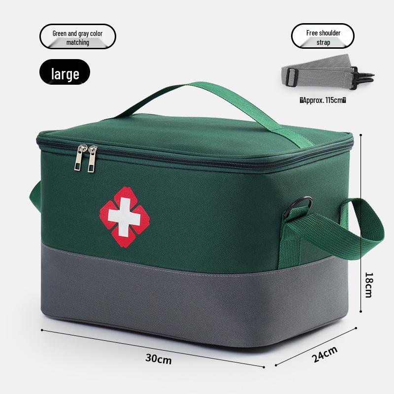 Portable Large-Capacity Medicine Bag: Outdoor Foldable Drug Storage & Travel First Aid Kit