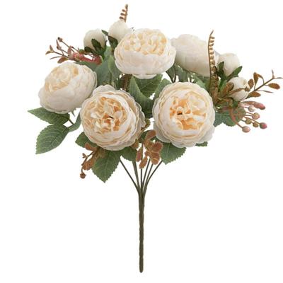 Artificial Peony Flower Vibrant Color Realistic Thick Petals Easy Maintenance Simulation Peony Flower Bouquet Wedding Decor Adult Sex Wear