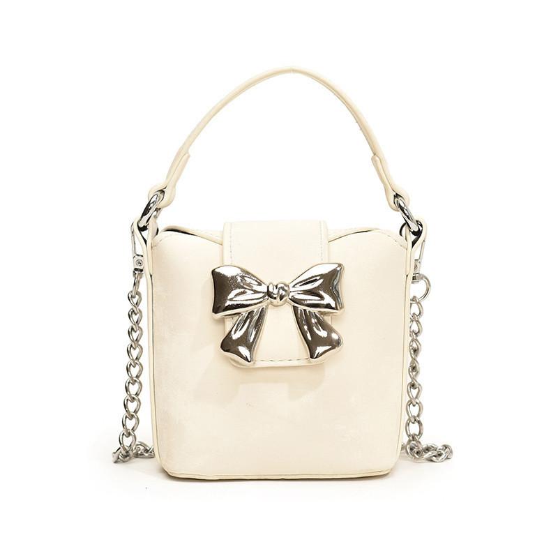 

Stylish Korean Mini Shoulder Bag For Kids With Adorable Bow Design In Multiple Colors білий