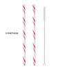New Colorful Reusable Metal Straws Set with Cleaner Brush 304 Stainless Steel Drinking Straw Milk Drinkware Bar Party Drink Accessory