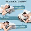 Memory Foam Pillow Cervical Pillow Neck Pain Relief Contour Ergonomic Orthopedic Support Side Back Stomach Sleeper Gifts Grey