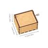 Classical New Year Wooden Music Box Merry Christmas Musical Boxes Hand Crank
