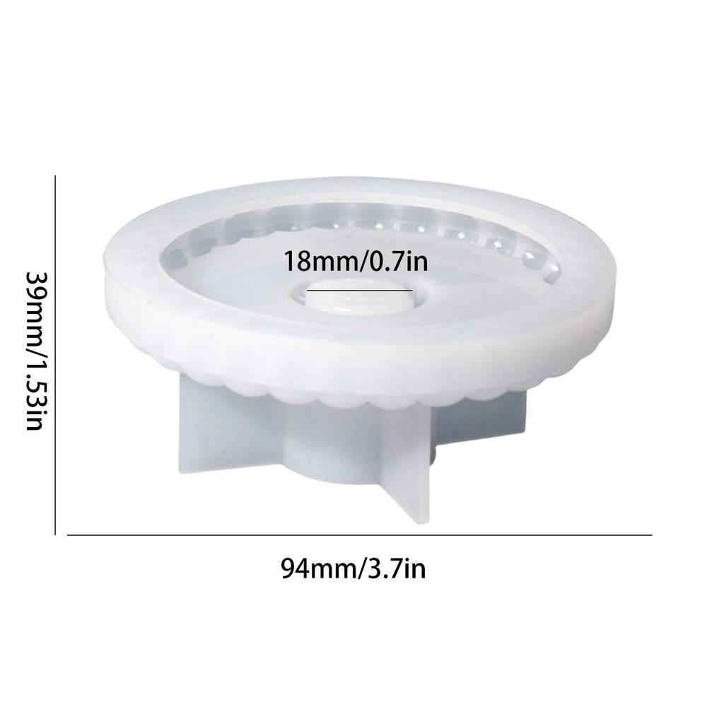 Candle Holder Making Mold Silicone Round Shaped Home Decor Candle Holder Mold Reusable Candlestick Making Mould As Storage Box жемчужный