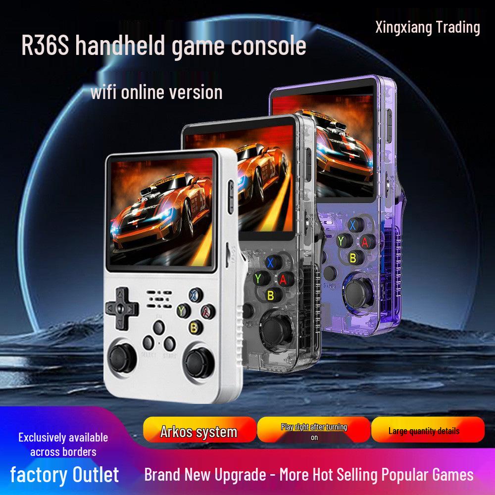 R36S Portable Android Retro Game Console with Large HD Color Screen & WiFi