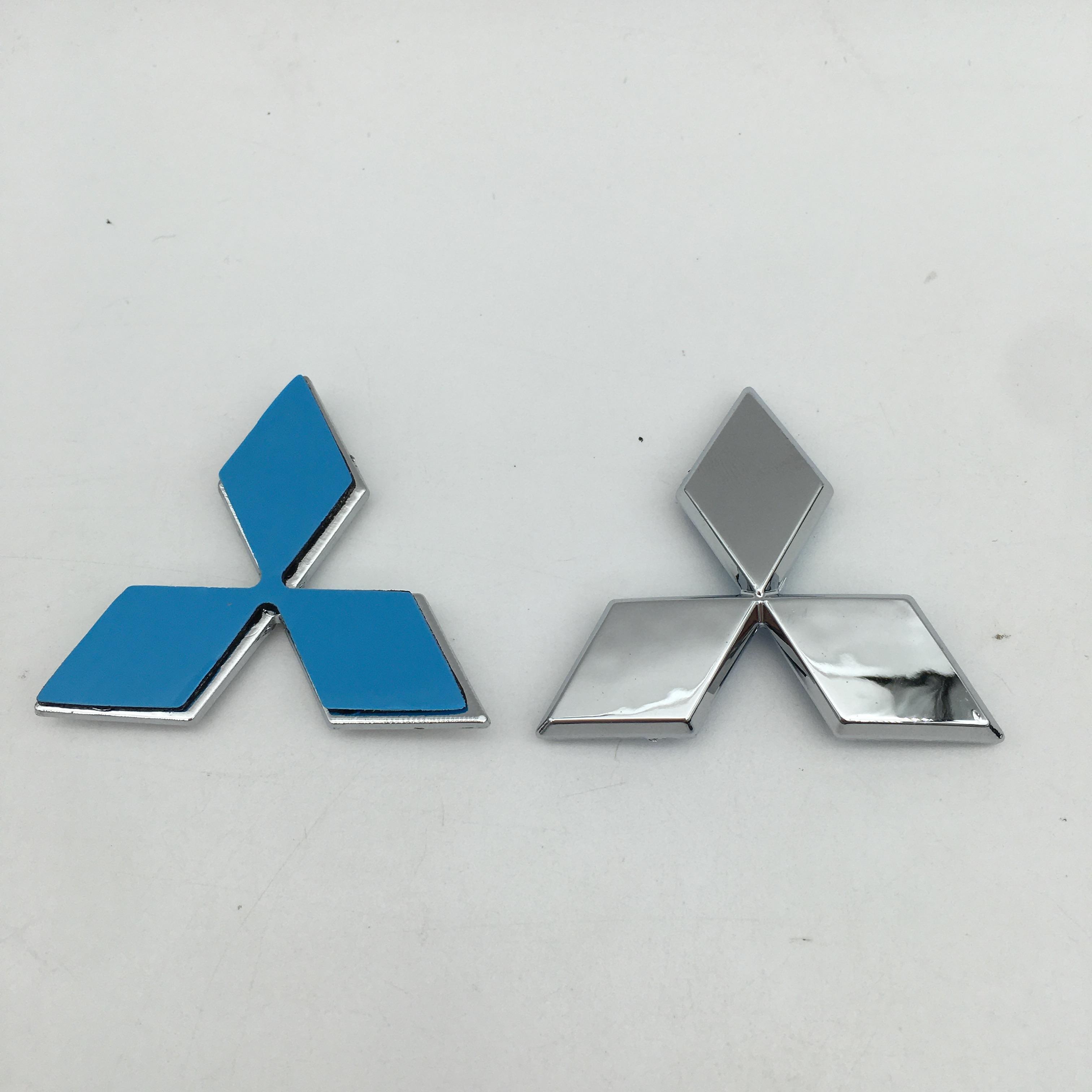 

1pcs ABS chrome 47mm for Mitsubishi car Emblem Steering Wheel Center Badge Steer sticker Decal Styling Auto accessories