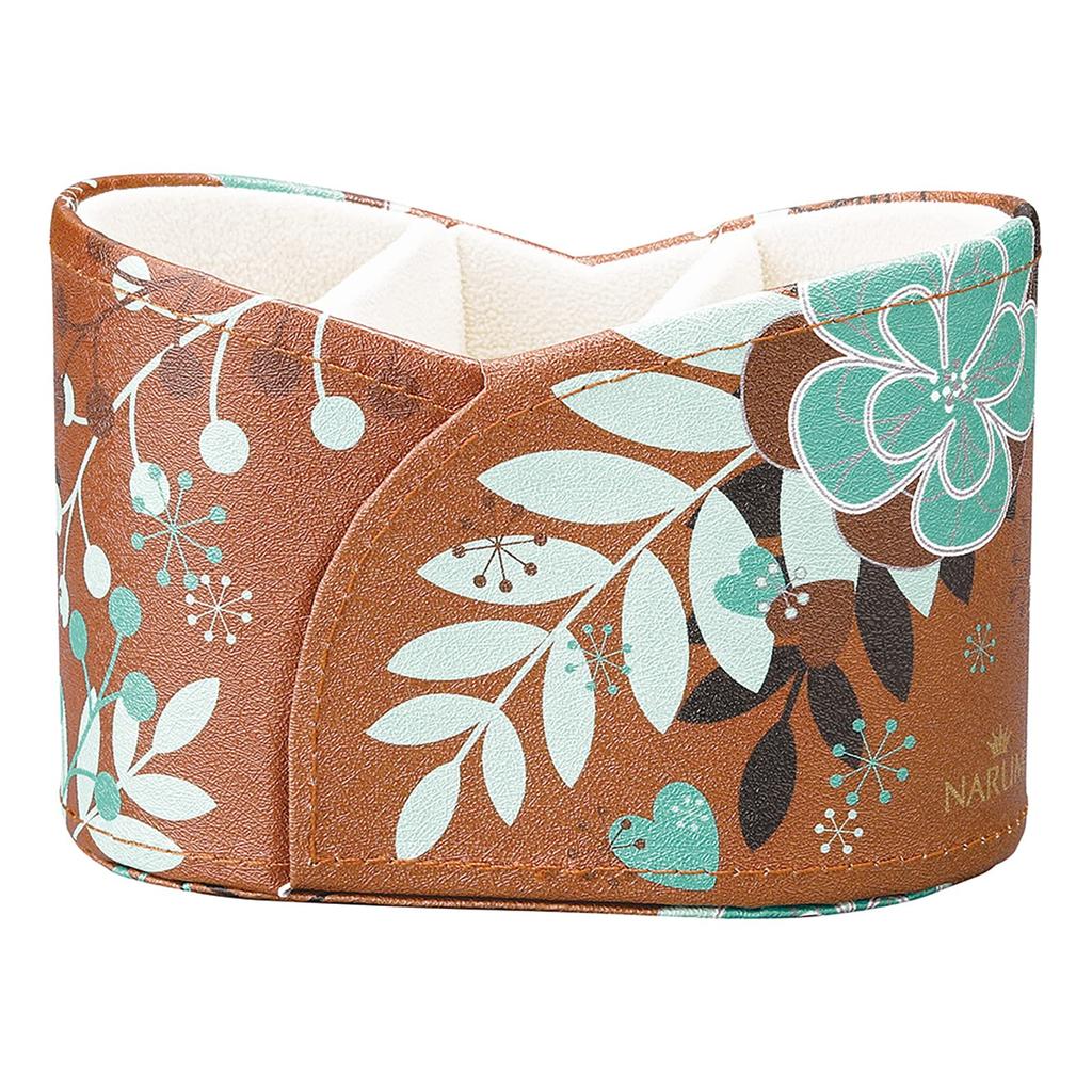 Pearl NARUMI Eyeglass Stand, Brown, Floral Paradise, Floral Pattern, 094250
