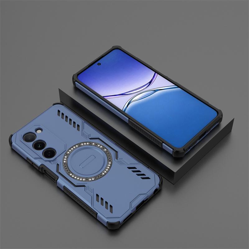 Shockproof Armor Case For Oppo A5 5G Magnetic Adsorption Wireless Charge Cover For Oppo A5 Case For Oppo A5 5G Case 6.67 Inch